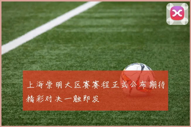 上海崇明大区赛赛程正式公布期待精彩对决一触即发